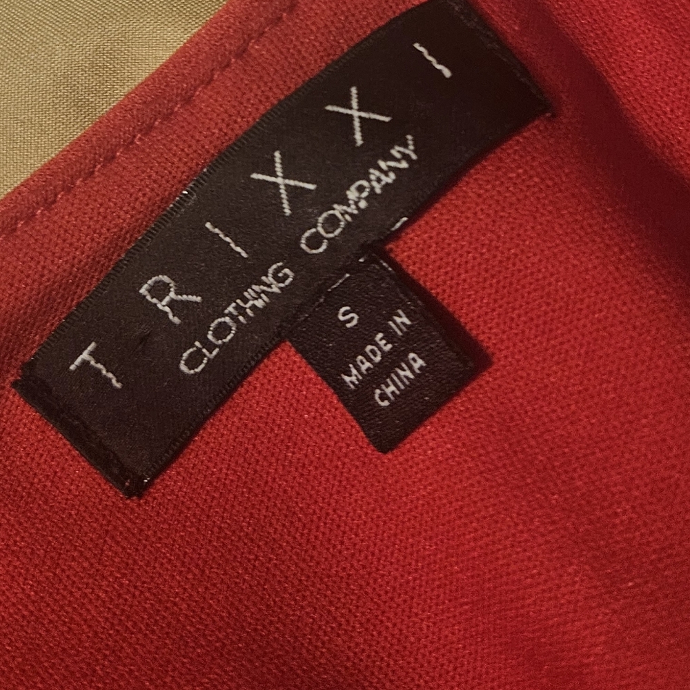 Small Candy Apple Red Spandex/Polyester Jumpsuit - image 3